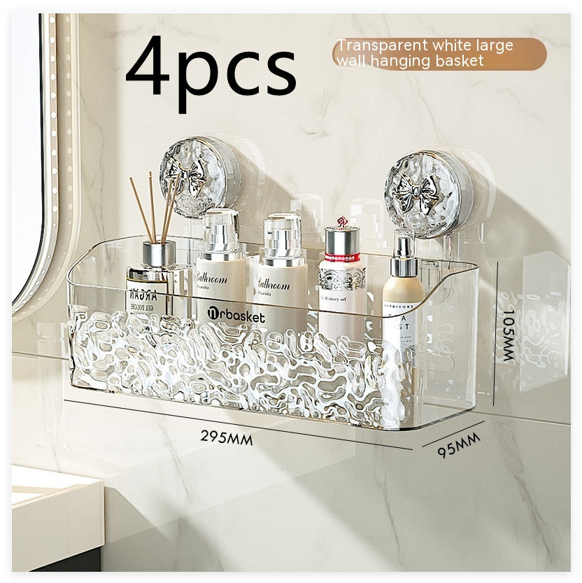 No-Drill Bathroom Suction Storage Box