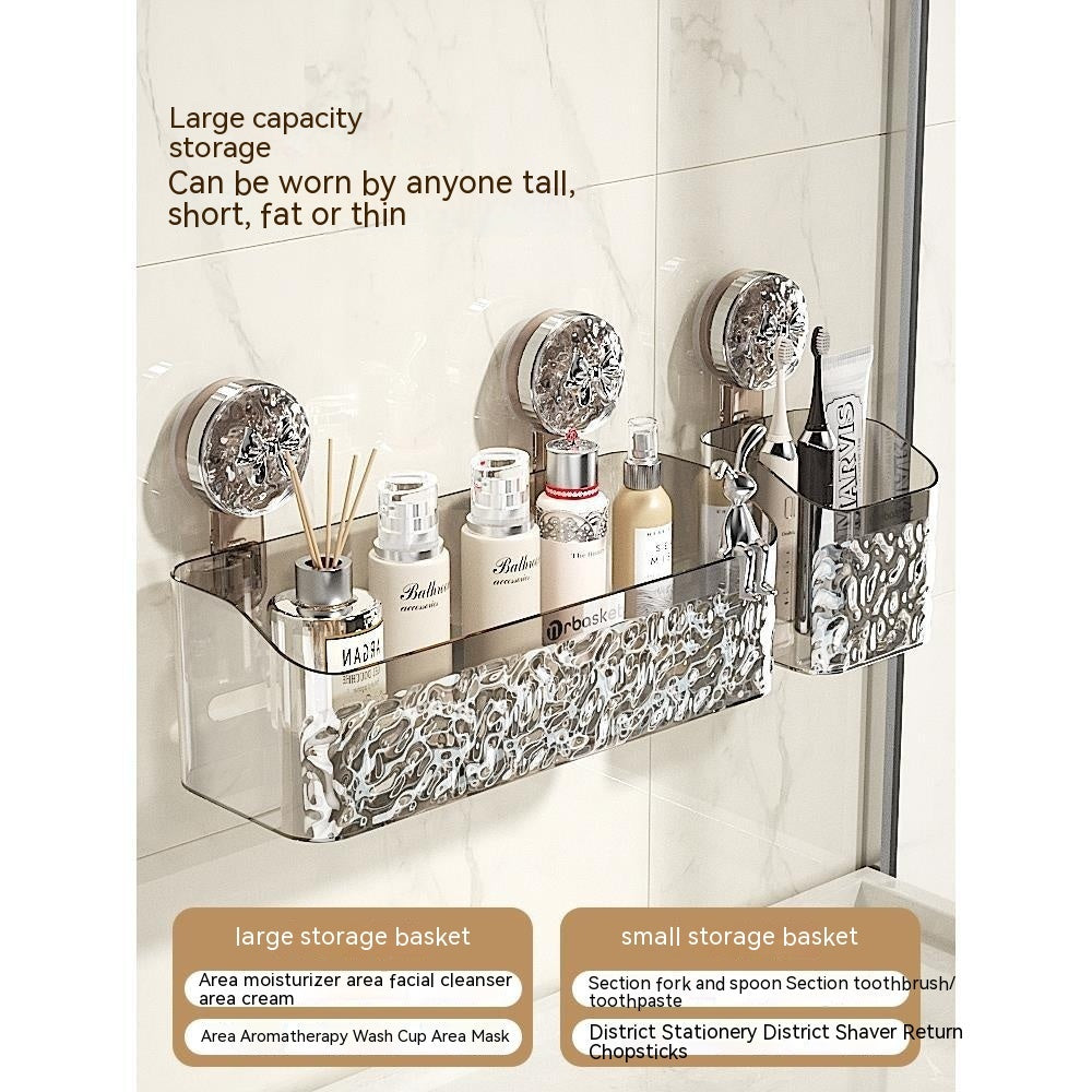 No-Drill Bathroom Suction Storage Box