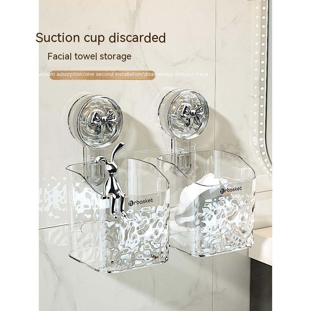No-Drill Bathroom Suction Storage Box