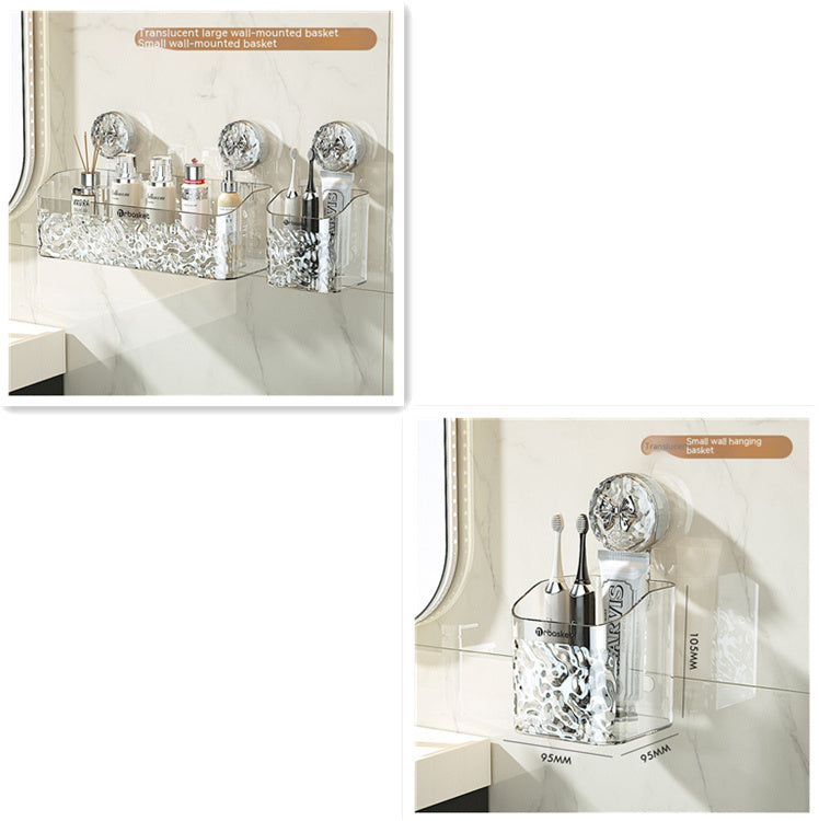 No-Drill Bathroom Suction Storage Box