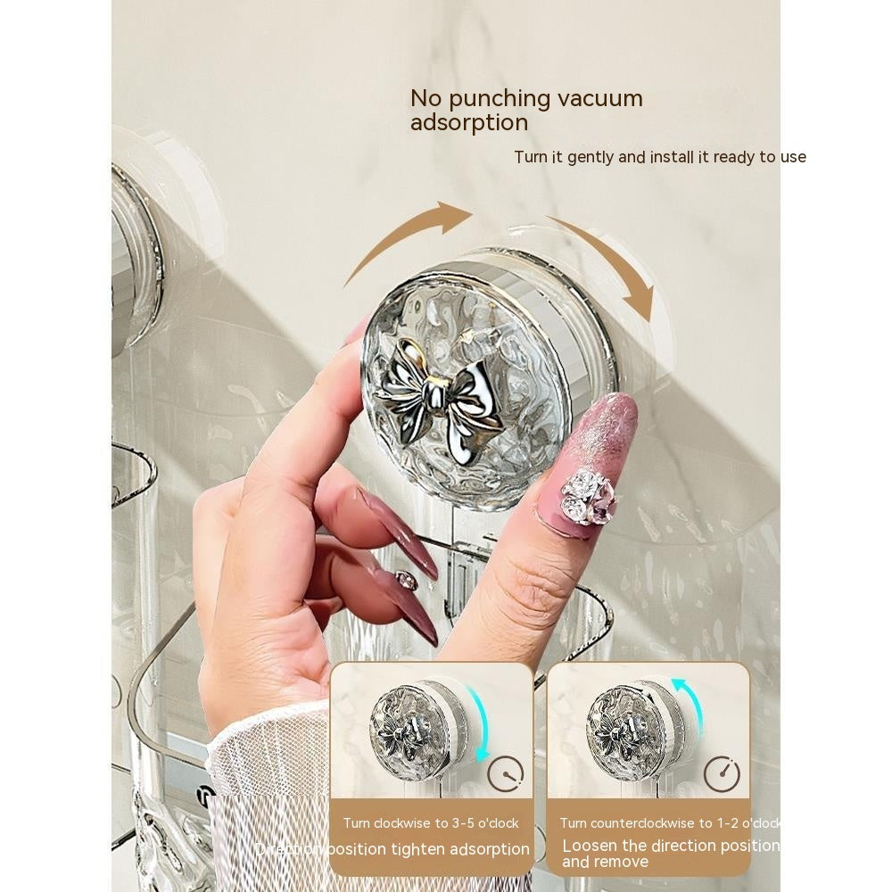 No-Drill Bathroom Suction Storage Box